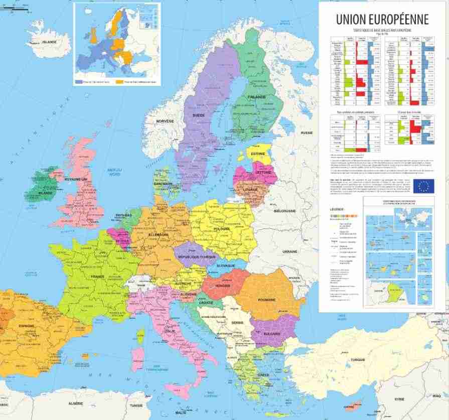 Carte N°222-223 L'Europe dans la 2ème moitié du 17ème ...